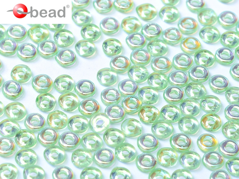 Korálky O BEAD 1 x 4 mm Peridot AB