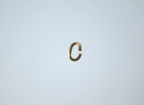 Spojovací oval zlatý 5 mm
