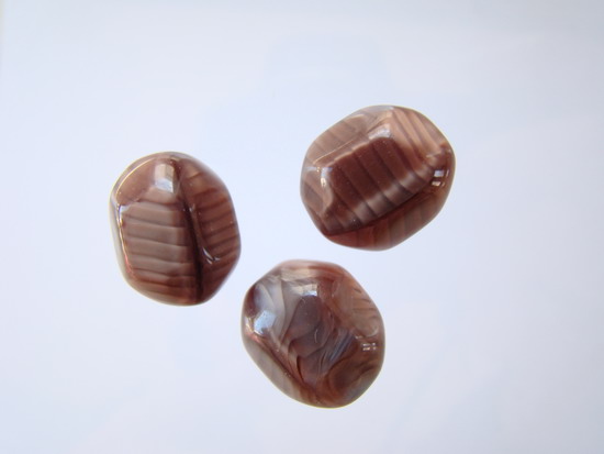 Mačkané korálky 16 x 13 mm