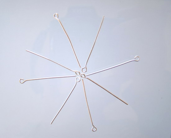 Ketlovacia ihla strieborná 30 mm 100 ks