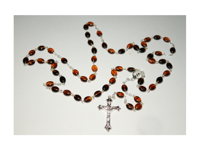 Sklenený ruženec RS 004