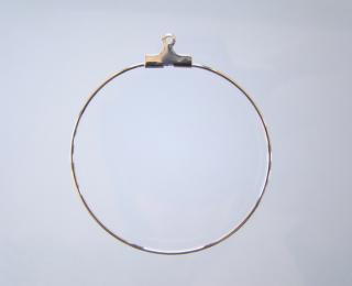Kreola kruh strieborná 40 mm