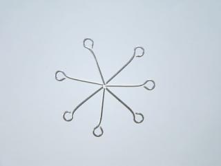 Ketlovacia ihla strieborná 13 mm 100 ks