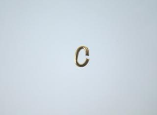 Spojovací oval zlatý 7 mm 100 ks