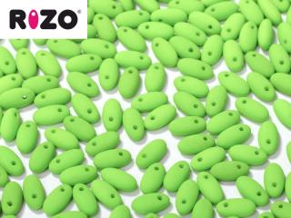 Korálky RIZO 2,5 x 6 mm Neon Bright Green