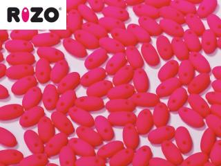 Korálky RIZO 2,5 x 6 mm Neon Bright Pink 