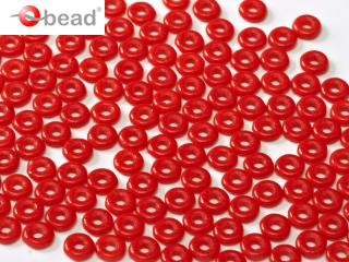 Korálky O BEAD 1 x 4 mm Apaque Red